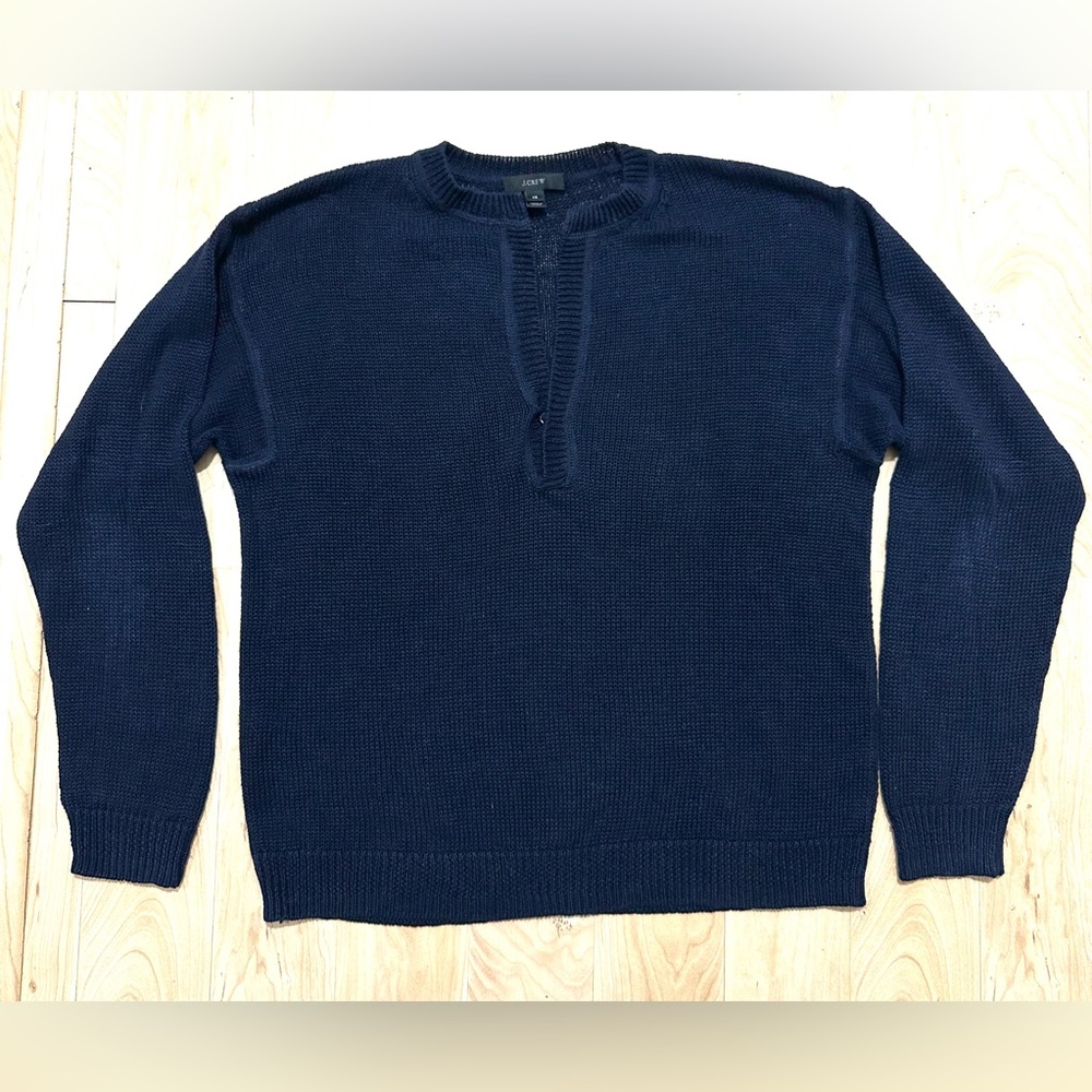 J crew v neck sweater, XS, navy blue
